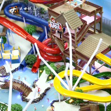 Water park building models resin architecture model building